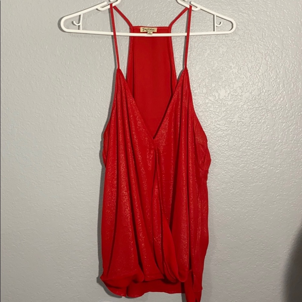 Red blouse